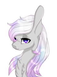 Size: 1024x1376 | Tagged: safe, artist:symphstudio, oc, oc only, oc:silver song, pony, chest fluff, female, mare, simple background, solo, transparent background