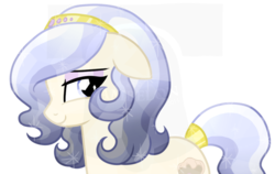 Size: 800x505 | Tagged: safe, artist:tambelon, oc, oc only, oc:opalescent pearl, crystal pony, pony, female, mare, smiling, solo