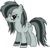 Size: 6000x5776 | Tagged: safe, artist:slb94, marble pie, earth pony, pony, g4, absurd resolution, armband, ear piercing, emo, female, frown, lidded eyes, messy mane, piercing, punk, simple background, solo, transparent background