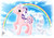 Size: 397x278 | Tagged: safe, artist:marco albiero, twilight, pony, unicorn, g1, bow, female, rainbow, solo, tail bow