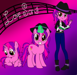 Size: 4100x4000 | Tagged: safe, artist:katiekane822, oc, oc only, oc:love song, equestria girls, g4, absurd resolution, age progression, equestria girls-ified, reference sheet