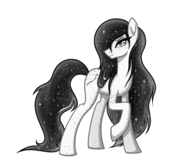 Size: 2448x2376 | Tagged: safe, artist:thecheeseburger, oc, oc only, pony, g4, female, hair over one eye, high res, mare, raised hoof, simple background, solo, transparent background