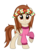 Size: 1080x1440 | Tagged: safe, artist:thecheeseburger, oc, oc only, oc:serena, pegasus, pony, g4, clothes, female, flower, flower in hair, mare, raised hoof, simple background, smiling, solo, transparent background