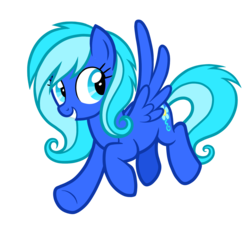 Size: 1512x1368 | Tagged: safe, artist:thecheeseburger, oc, oc only, oc:ice blossom, pegasus, pony, cute, female, flying, happy, mare, simple background, solo, transparent background, underhoof