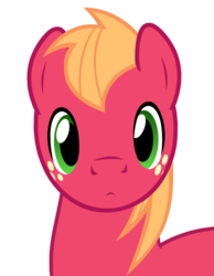 Size: 760x978 | Tagged: safe, artist:badumsquish, derpibooru exclusive, big macintosh, earth pony, pony, g4, cute, looking at you, macabetes, male, simple background, solo, transparent background