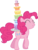 Size: 6400x8407 | Tagged: safe, artist:parclytaxel, pinkie pie, earth pony, pony, castle sweet castle, g4, my little pony: friendship is magic, .svg available, absurd resolution, cake, eyes closed, female, food, grin, mare, platter, seven-layer what's-that-flavour mystery surprise, simple background, smiling, solo, transparent background, vector