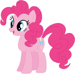 Size: 407x401 | Tagged: safe, artist:ra1nb0wk1tty, artist:selenaede, pinkie pie, earth pony, pony, g4, female, mare, simple background, solo, white background