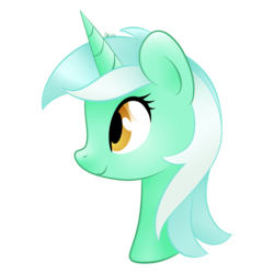 Size: 1280x1280 | Tagged: safe, artist:orcakisses, part of a set, lyra heartstrings, pony, unicorn, g4, bust, female, portrait, profile, simple background, smiling, solo, transparent background