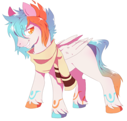 Size: 1035x983 | Tagged: safe, artist:sorasku, oc, oc only, pegasus, pony, clothes, cute, male, scarf, simple background, solo, stallion, transparent background