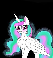 Size: 1724x1900 | Tagged: safe, artist:vanchees, princess celestia, alicorn, pony, g4, female, simple background, solo
