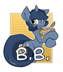 Size: 2100x2400 | Tagged: safe, artist:bbsartboutique, oc, oc only, oc:b.b., pony, unicorn, badge, con badge, high res, paint bucket, thick