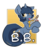 Size: 2100x2400 | Tagged: safe, artist:bbsartboutique, oc, oc only, oc:b.b., pony, unicorn, badge, con badge, high res, paint bucket, thick