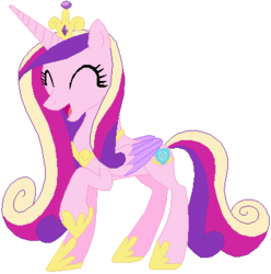 Size: 386x389 | Tagged: safe, artist:ra1nb0wk1tty, artist:selenaede, princess cadance, alicorn, pony, g4, female, simple background, solo, white background