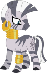 Size: 272x424 | Tagged: safe, artist:ra1nb0wk1tty, artist:selenaede, zecora, zebra, g4, female, simple background, solo, white background