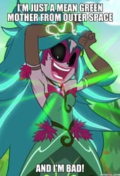 Size: 600x881 | Tagged: safe, edit, edited screencap, screencap, gloriosa daisy, equestria girls, g4, my little pony equestria girls: legend of everfree, armpits, audrey 2, image macro, little shop of horrors, meme, memeful.com, song in the comments, song reference