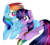 Size: 1280x1146 | Tagged: safe, artist:cosmiickatie, rainbow dash, twilight sparkle, alicorn, pony, g4, chest fluff, female, heart eyes, hug, lesbian, looking at each other, ship:twidash, shipping, simple background, transparent background, twilight sparkle (alicorn), wingding eyes, winghug