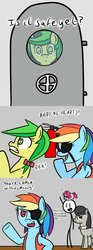 Size: 500x1351 | Tagged: safe, artist:terton, apple fritter, octavia melody, pinkie pie, rainbow dash, vocational death cruise, g4, apple family member, chubbie, comic, pirate dash, stick figure