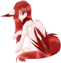 Size: 1024x1064 | Tagged: safe, artist:php146, oc, oc only, oc:sora, pegasus, pony, eye clipping through hair, female, mare, simple background, solo, transparent background