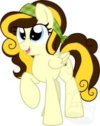 Size: 554x700 | Tagged: safe, artist:tambelon, oc, oc only, oc:busy bee, pegasus, pony, bandana, female, mare, solo