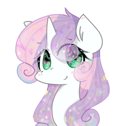 Size: 1487x1646 | Tagged: safe, artist:windymils, sweetie belle, g4, bust, cute, diasweetes, eye clipping through hair, female, older, portrait, simple background, solo, transparent background