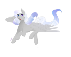 Size: 1024x819 | Tagged: safe, artist:varshacoro, oc, oc only, oc:silver song, pegasus, pony, female, mare, simple background, solo, transparent background