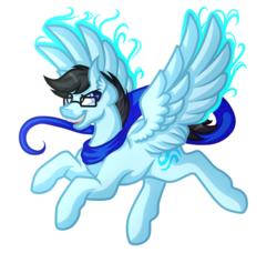 Size: 3426x3129 | Tagged: safe, artist:amazing-artsong, pegasus, pony, clothes, high res, homestuck, john egbert, male, ponified, scarf, simple background, solo, stallion, transparent background