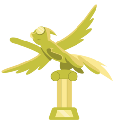 Size: 2828x3000 | Tagged: safe, artist:brony-works, ambiguous gender, high res, simple background, solo, transparent background, trophy, wonderbolts