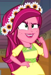 Size: 378x553 | Tagged: safe, screencap, gloriosa daisy, equestria girls, g4, my little pony equestria girls: legend of everfree, cropped, faic, female, solo