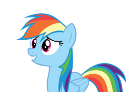 Size: 1051x759 | Tagged: safe, artist:missbeigepony, rainbow dash, pegasus, pony, g4, .svg available, female, simple background, smiling, solo, transparent background, vector