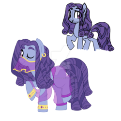 Size: 1024x1024 | Tagged: safe, artist:azure-art-wave, oc, oc only, oc:odalisque, earth pony, pony, belly dancer, blank flank, clothes, female, magical lesbian spawn, mare, offspring, parent:tree hugger, parent:trixie, parents:trixhugger, raised hoof, raised leg, solo