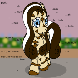 Size: 500x500 | Tagged: safe, artist:cybersquirrel, oc, oc only, oc:melody rose, pony, zony, female, mare, solo, tumblr