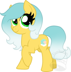 Size: 688x700 | Tagged: safe, artist:tambelon, oc, oc only, oc:high tide, earth pony, pony, female, mare, solo, watermark