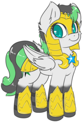 Size: 1579x2308 | Tagged: safe, artist:sapphfyr, oc, oc only, oc:emerald bolt, armor, helmet, solo