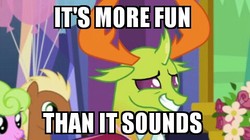 Size: 480x269 | Tagged: safe, edit, edited screencap, screencap, thorax, changedling, celestial advice, g4, background pony, caption, cropped, cute, king thorax, male, more fun than it sounds, thorabetes