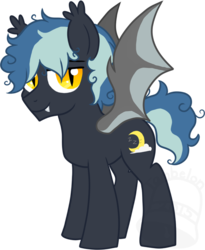 Size: 574x700 | Tagged: safe, artist:tambelon, oc, oc only, oc:sweet slumber, bat pony, pony, male, solo, stallion