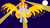 Size: 1152x648 | Tagged: safe, oc, oc only, oc:edward blaze, cleric, colored pupils, ethereal wings, fire, light, magic, moon, ms paint, my eyes, night, rainbow power, rainbow power-ified, solar empire