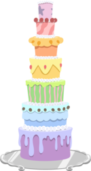 Size: 4096x7663 | Tagged: safe, artist:parclytaxel, castle sweet castle, g4, .svg available, absurd resolution, cake, food, no pony, platter, seven-layer what's-that-flavour mystery surprise, simple background, transparent background, vector