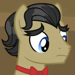 Size: 491x491 | Tagged: safe, screencap, filthy rich, earth pony, pony, g4, where the apple lies, animated, bowtie, cute, do not want, filthybetes, gif, male, nervous, solo, stallion, younger