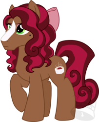 Size: 568x700 | Tagged: safe, artist:tambelon, oc, oc only, oc:creme brulee, clydesdale, earth pony, pony, blaze (coat marking), coat markings, facial markings, female, mare, offspring, parent:cherry jubilee, parent:trouble shoes, raised hoof, simple background, solo, transparent background