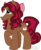 Size: 568x700 | Tagged: safe, artist:tambelon, oc, oc only, oc:creme brulee, clydesdale, earth pony, pony, blaze (coat marking), coat markings, facial markings, female, mare, offspring, parent:cherry jubilee, parent:trouble shoes, raised hoof, simple background, solo, transparent background