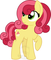 Size: 603x700 | Tagged: safe, artist:tambelon, oc, oc only, oc:tangy treat, earth pony, pony, female, mare, simple background, solo, transparent background, watermark