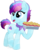 Size: 562x700 | Tagged: safe, artist:tambelon, oc, oc only, oc:crystal crumble, crystal pony, pony, female, food, mare, simple background, solo, transparent background, watermark