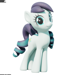 Size: 2048x2048 | Tagged: safe, artist:therealdjthed, coloratura, earth pony, pony, g4, 3d, 3d model, blender, blender cycles, cute, cycles render, female, high res, mare, model:djthed, rara, simple background, solo, transparent background