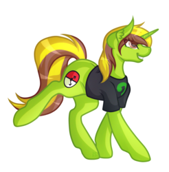 Size: 3660x3727 | Tagged: safe, artist:amazing-artsong, oc, oc only, pony, unicorn, clothes, female, high res, mare, shirt, simple background, solo, transparent background