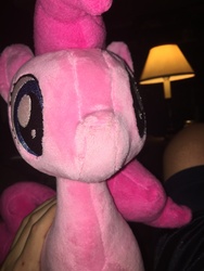 Size: 3024x4032 | Tagged: dead source, safe, artist:oneofakindplush, artist:thelistmaker, pinkie pie, earth pony, pony, g4, high res, irl, photo, plushie, solo