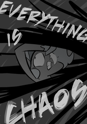 Size: 666x950 | Tagged: safe, artist:egophiliac, discord, princess luna, moonstuck, g4, ask, filly, grayscale, monochrome, tumblr, woona, younger