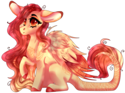 Size: 3395x2543 | Tagged: safe, artist:nightstarss, oc, oc only, pegasus, pony, augmented tail, female, high res, mare, simple background, sitting, solo, transparent background