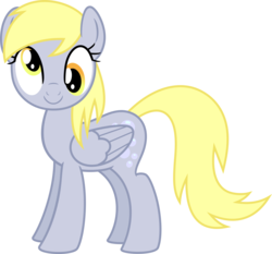 Size: 5729x5350 | Tagged: safe, artist:lman225, derpy hooves, pony, g4, absurd resolution, female, looking at you, simple background, smiling, solo, transparent background, vector