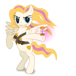 Size: 1600x1600 | Tagged: safe, artist:hotkinkajou, oc, oc only, oc:bombshell, pegasus, pony, cutie mark, grenade, rearing, simple background, solo, transparent background, vector