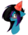 Size: 1280x1605 | Tagged: safe, artist:cupofvanillatea, oc, oc only, oc:despy, earth pony, pony, bust, female, floppy ears, hat, mare, party hat, portrait, simple background, solo, transparent background